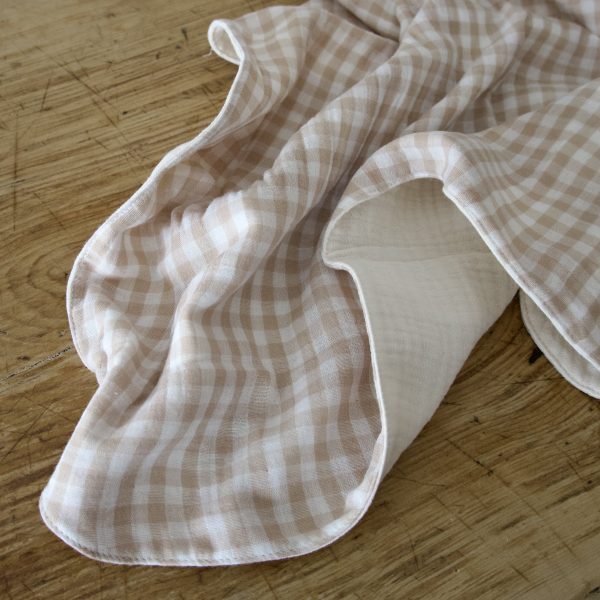 Adelaide Gingham Muslin Blanket