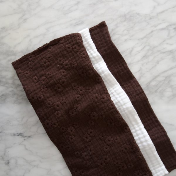 Baer Chocolate Eyelet Muslin Cloth - Set of 3