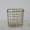 Brass Wire Square Basket