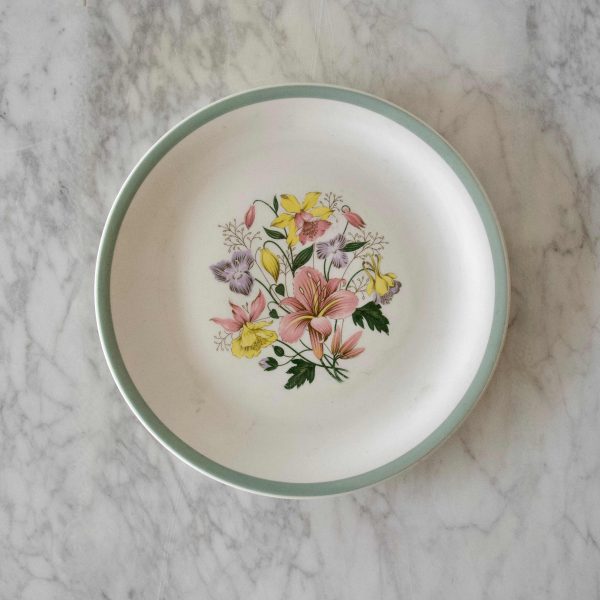 Vintage Floral Accent Plate