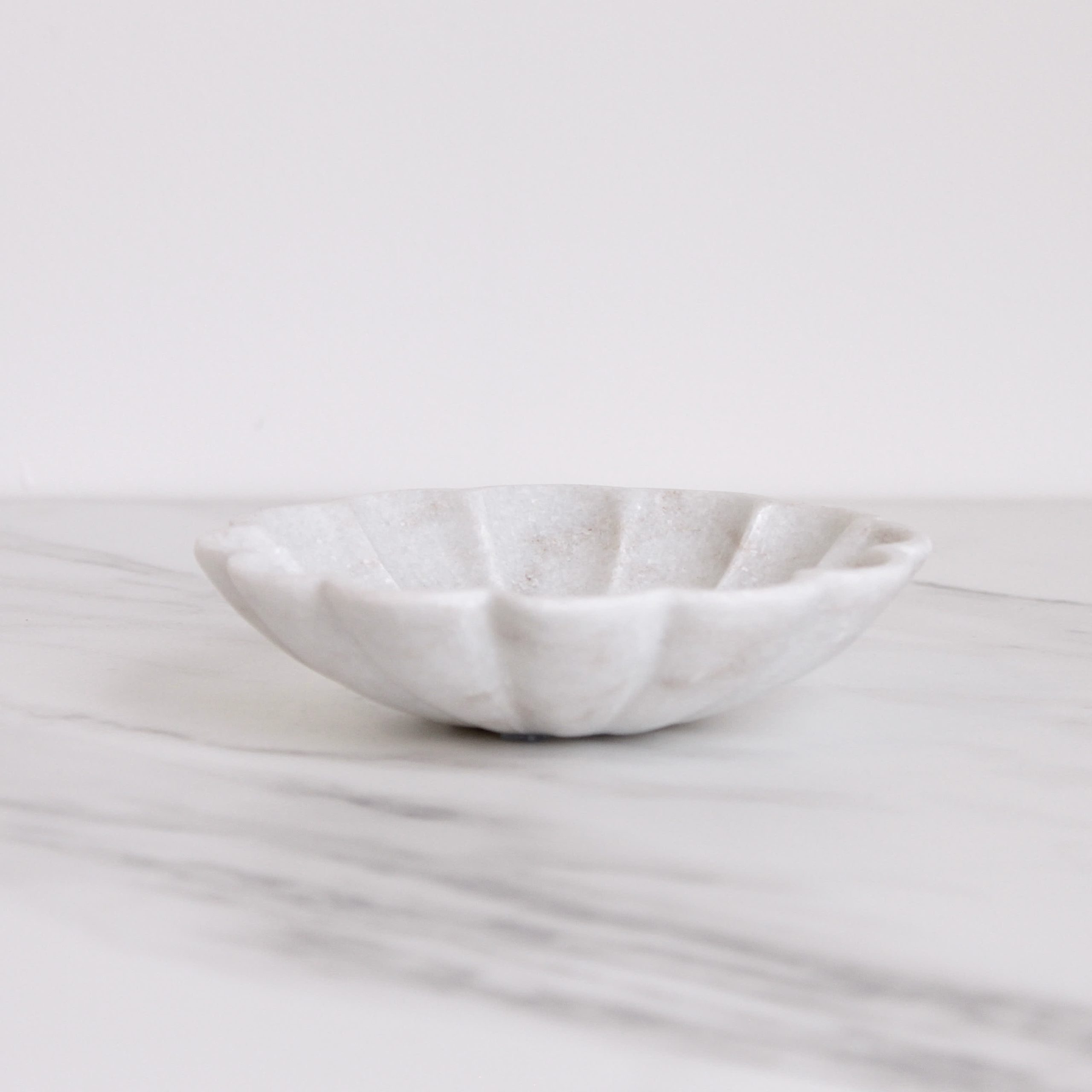 Marble Flower Bowl