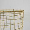 Mini Brass Round Wire Basket