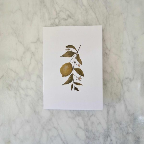 "Gilded Cards" - Lemon Print