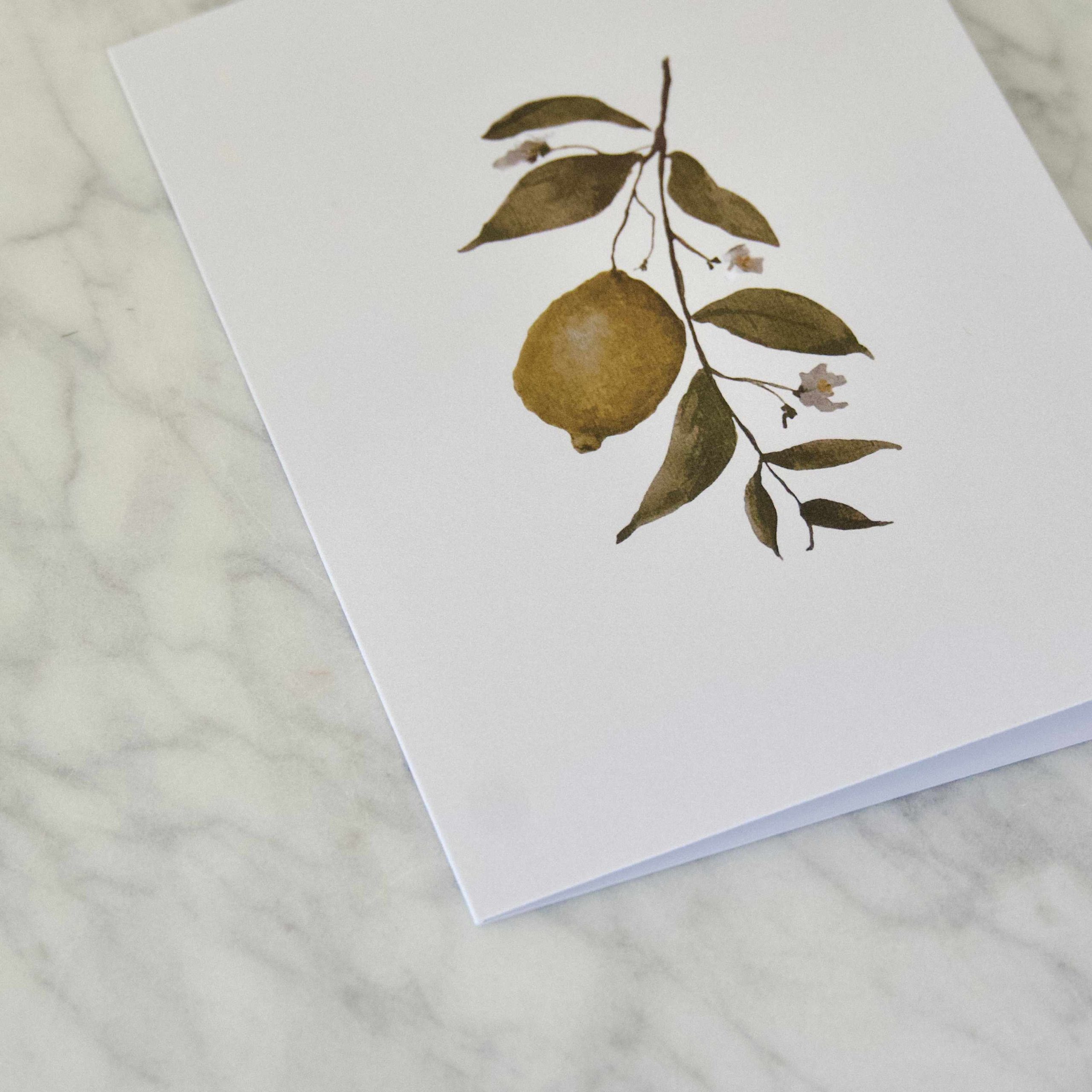 “Gilded Cards” – Lemon Print