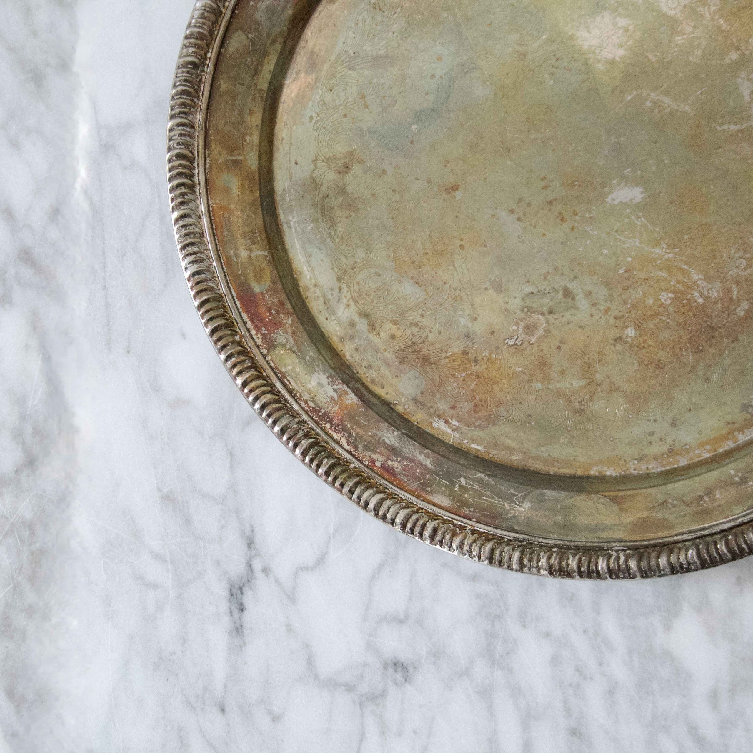 Cullen Vintage Silver Tray