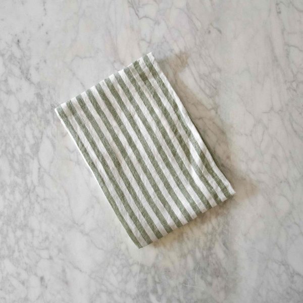 Linen Kitchen Towel - Green Grass