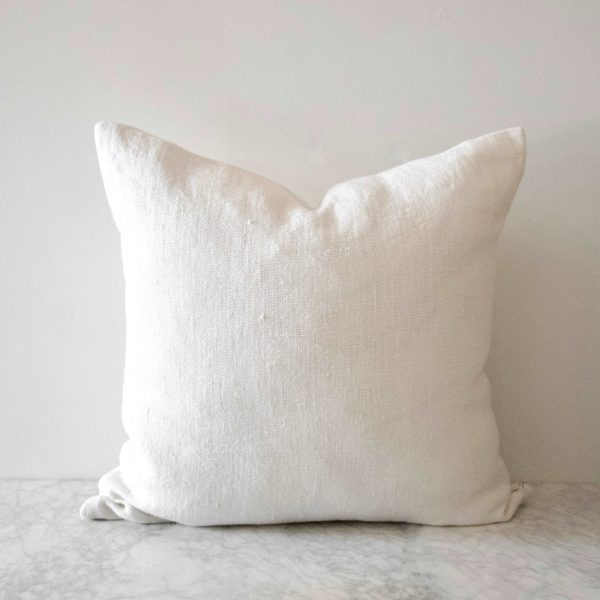 Heavy Linen Cushion Cover - Ivory