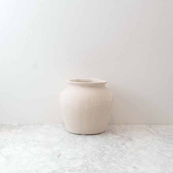 Milos Paper Mache Urn - Large