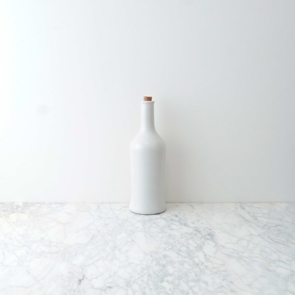 Porter Tall Olive Oil Bottle - Matte White