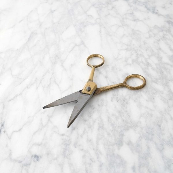 Mini Brass Handle Scissors