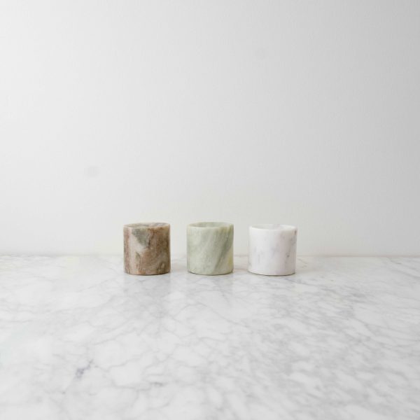 Thin Taper Candle Holder Marble