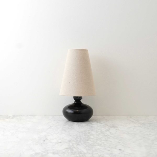 Olivia Linen Burlap Table Lamp