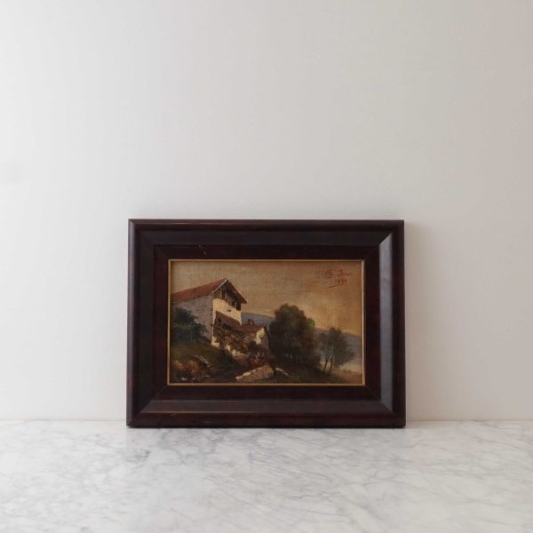 Framed Barn Landscape French Art