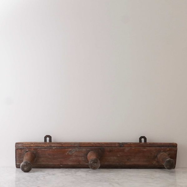 French Antique Triple Coat Rack