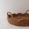 Ronnie Rattan Scalloped Tray w/Handles – Large