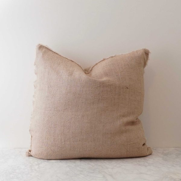 Lina Linen Cushion w/ Inner - Dune