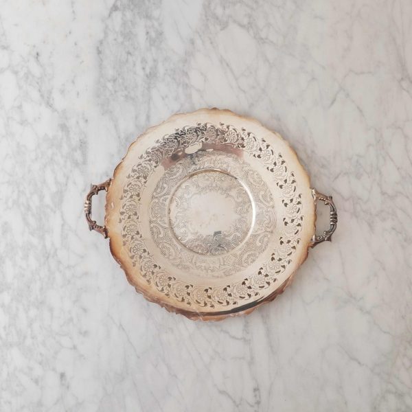 Kenzie  Vintage Silver Dish w/ Handles