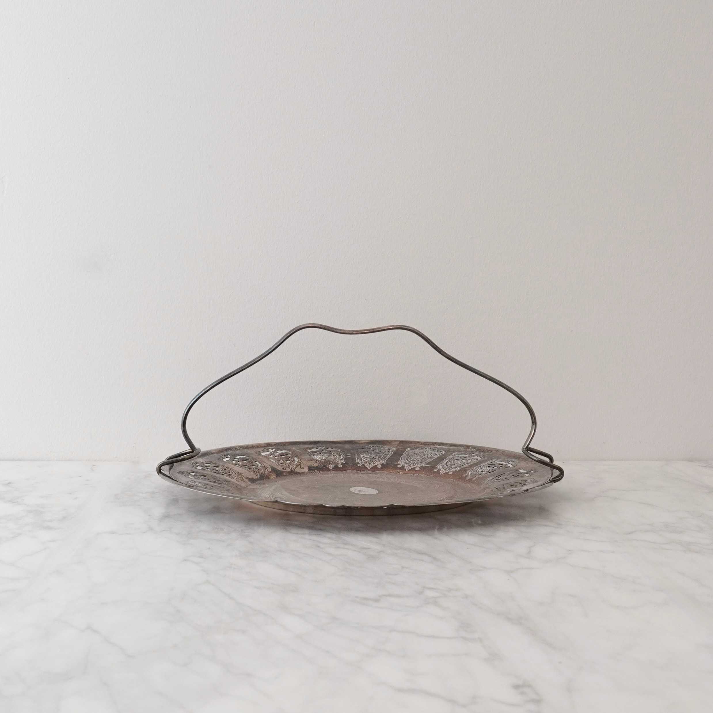 Bonnie Vintage Silver Tray w/Handle