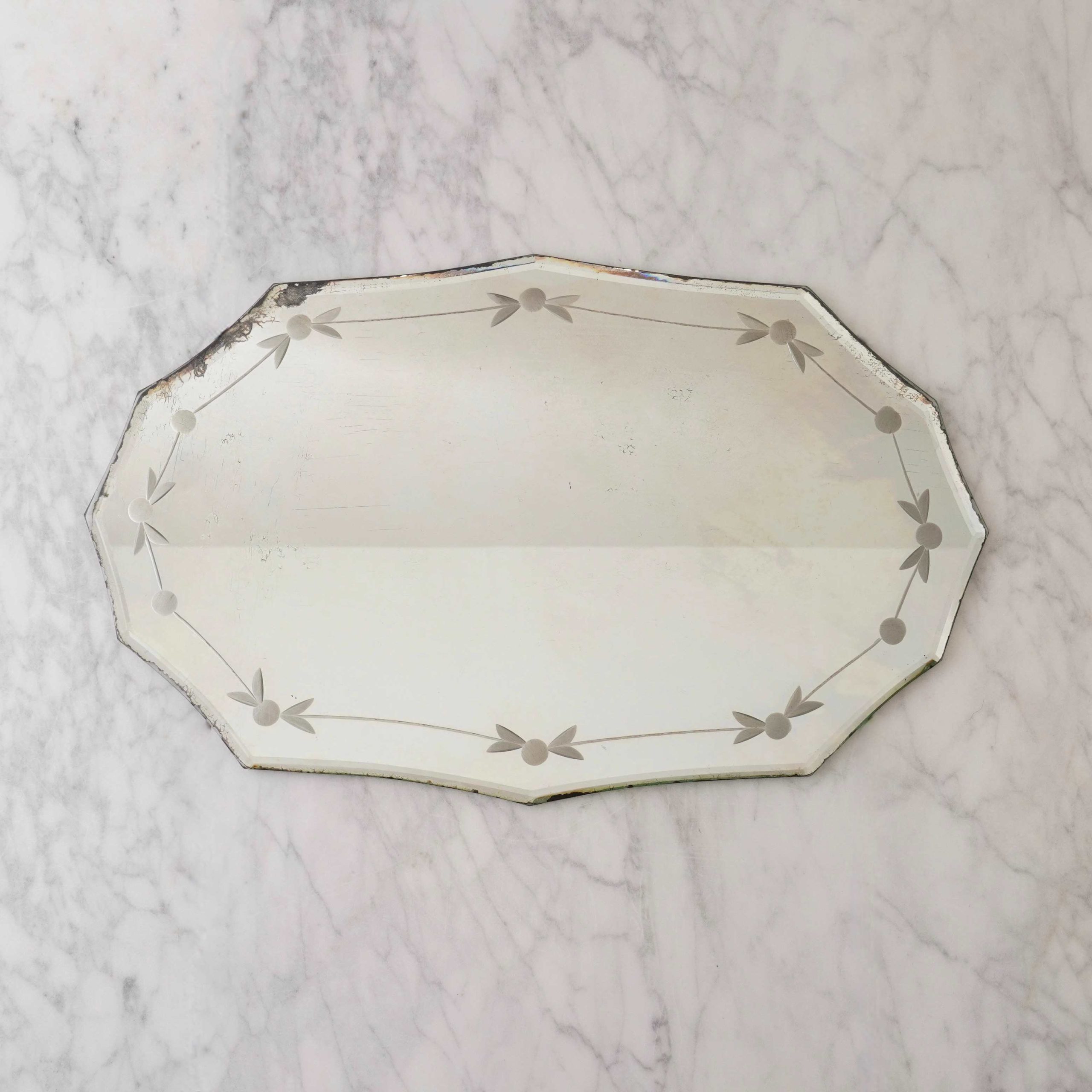 Opal Vintage Etched Mirror