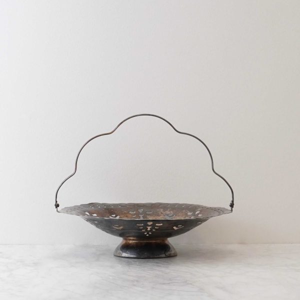 Austra Vintage Silver Pedestal w/ Handle