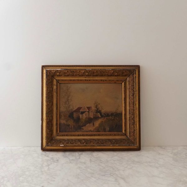 Honour French Antique Artwork w/ Frame c. 1800