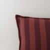 Cranberry Stripe Cushion w/ Inner