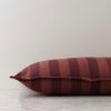 Cranberry Stripe Cushion w/ Inner