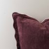 Chloe Plum Scalloped Edge Cushion Cover