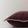 Chloe Plum Scalloped Edge Cushion Cover