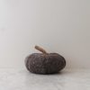 Felt Pumpkin w/ Jute Stem – Grey