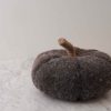 Felt Pumpkin w/ Jute Stem – Grey