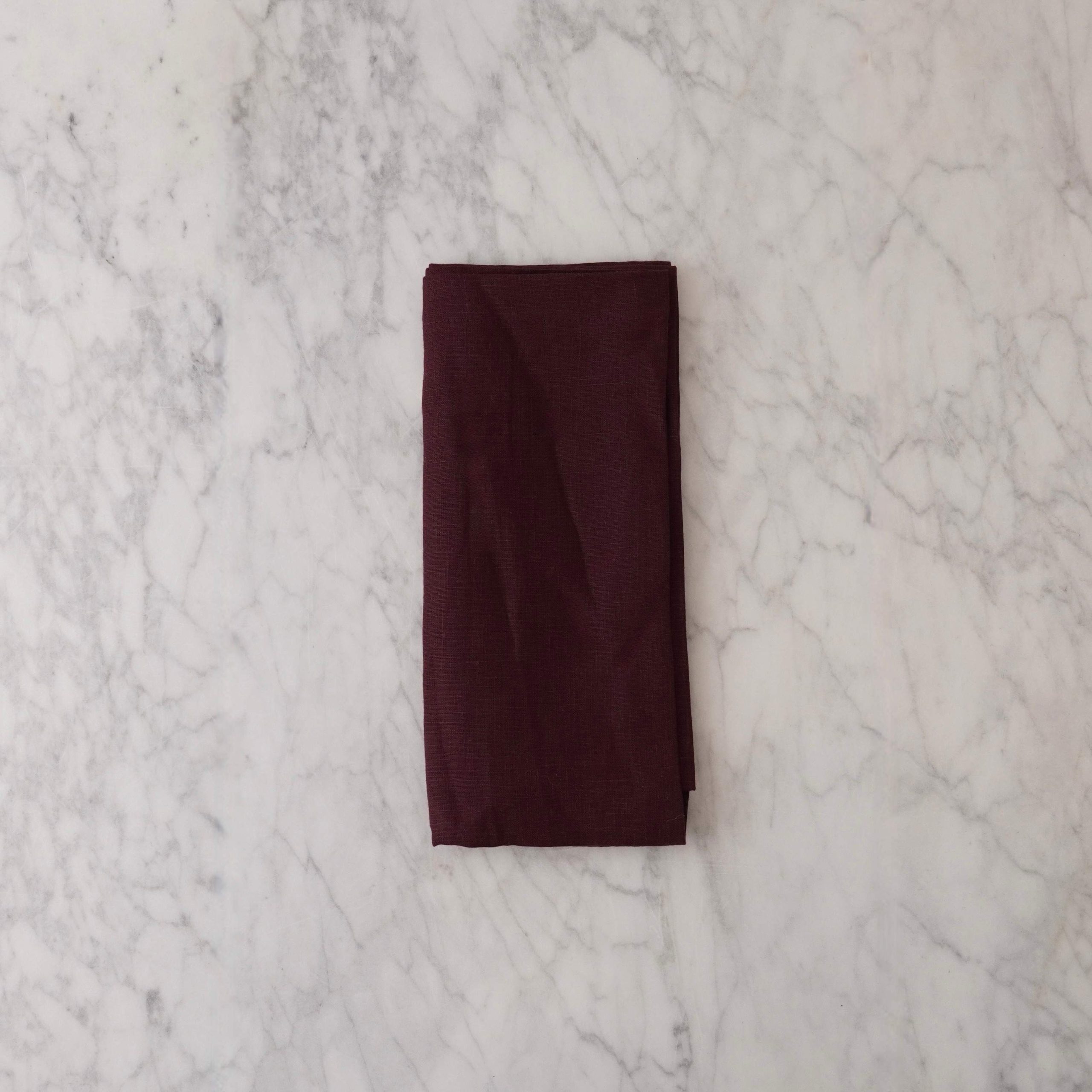 Frankie Merlot Linen Tea Towel