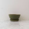 Ceramic Berry Bowl w/ Saucer – Moss