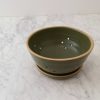 Ceramic Berry Bowl w/ Saucer – Moss