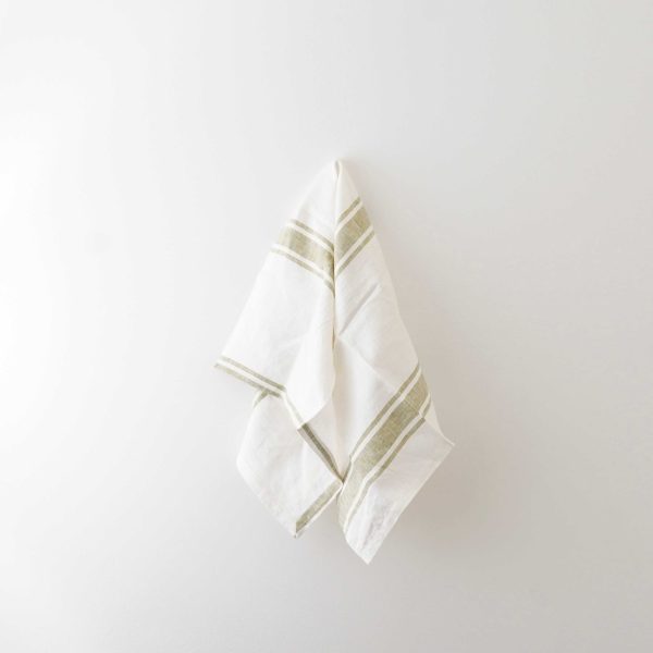 Kelly Vintage Stripe Linen Tea Towel