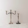 Julianna Vintage Silver Candelabra Trio