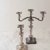 Julianna Vintage Silver Candelabra Trio