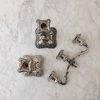 Julianna Vintage Silver Candelabra Trio