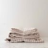 Dove Stripe Linen Sheet Set – King