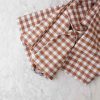 Cinnamon Gingham Linen Duvet Set – King