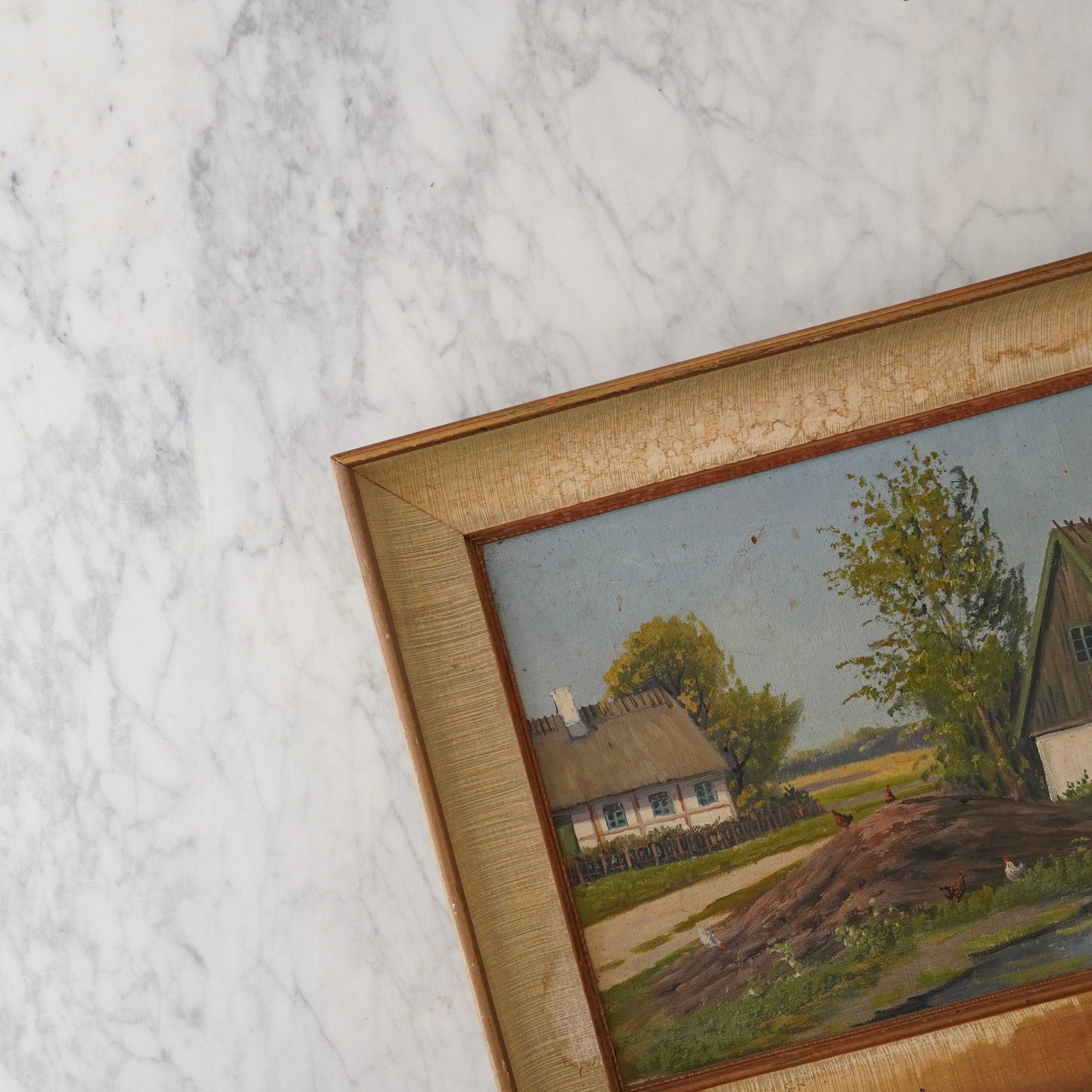 Hillside Vintage Original Artwork