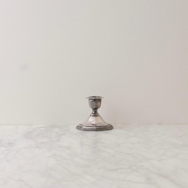 Piper Vintage Silver Candle Holder