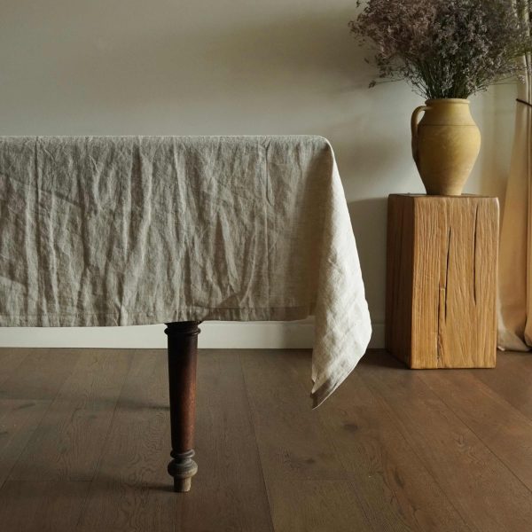 Tabitha Pure Linen Natural Tablecloth -